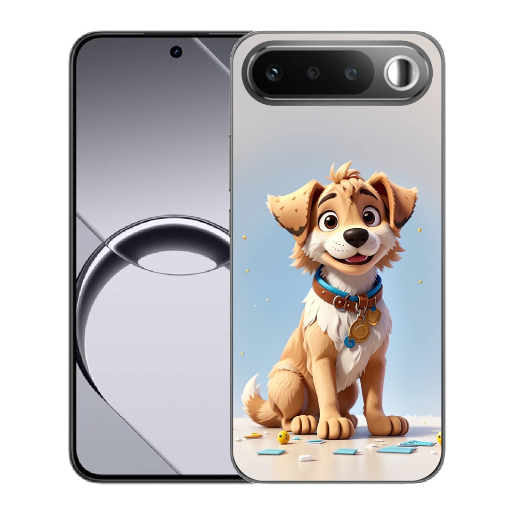 Gelový kryt mmCase na Realme 16 5G - kreslené štěně