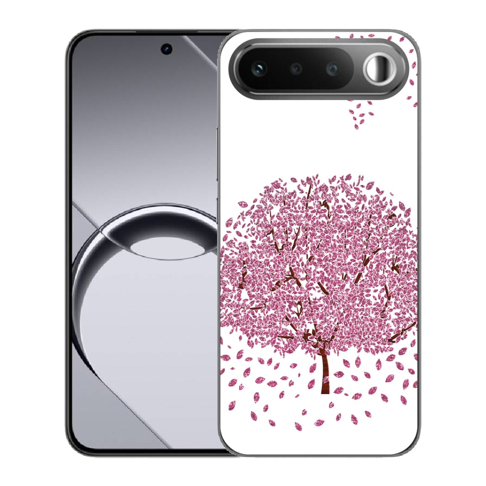 Gelový kryt mmCase na Realme 16 5G - kreslený strom s listy
