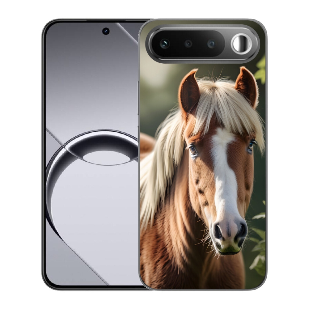Gelový kryt mmCase na Realme 16 5G - kůň se světlou hřívou