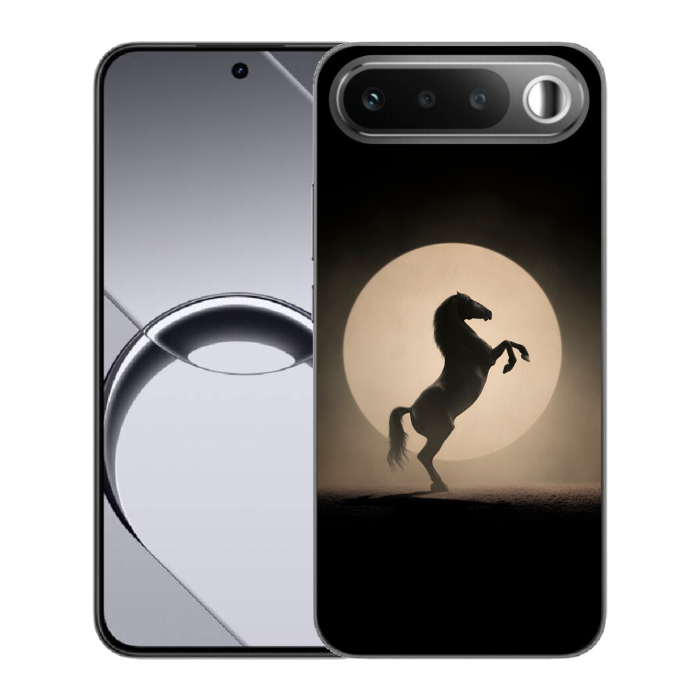 Gelový kryt mmCase na Realme 16 5G - kůň v siluetě