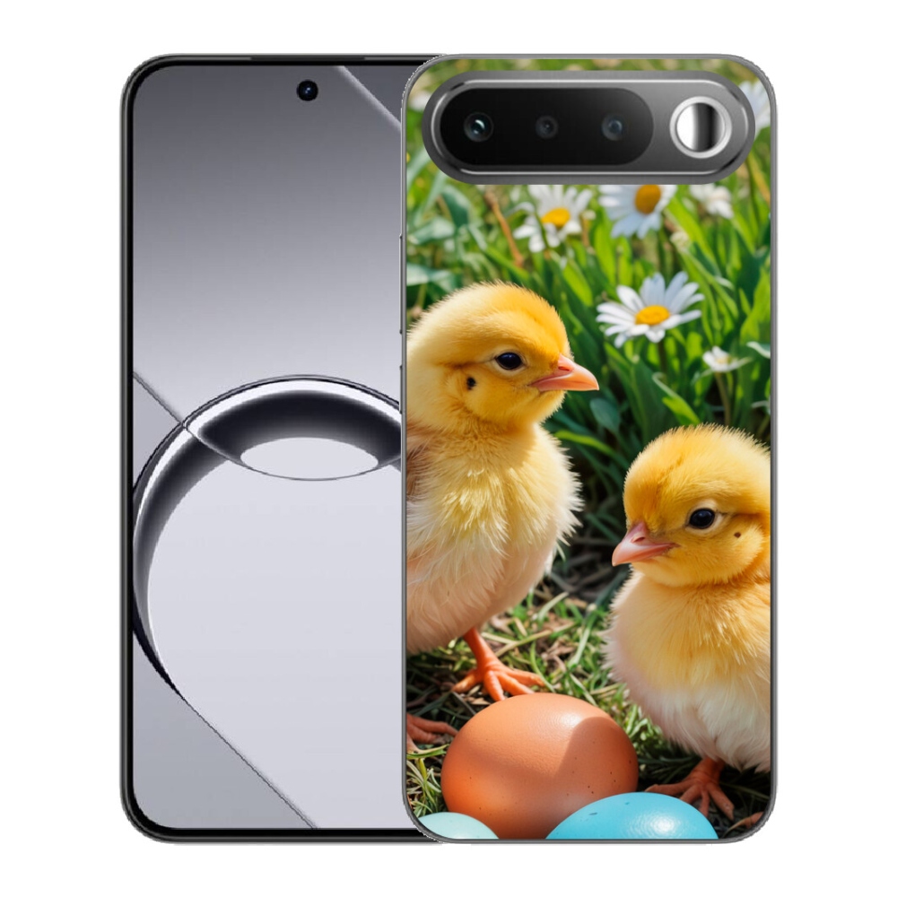 Gelový kryt mmCase na Realme 16 5G - kuřátka