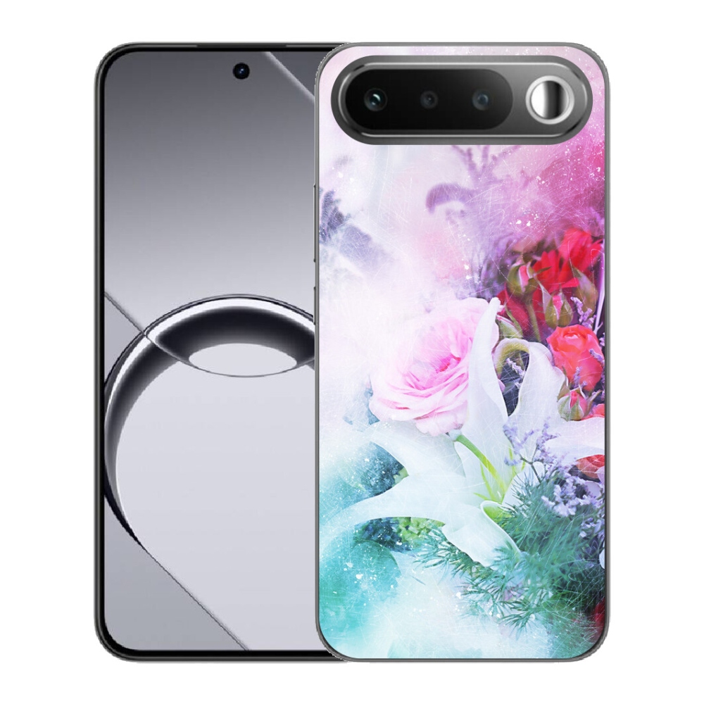 Gelový kryt mmCase na Realme 16 5G - květiny 4