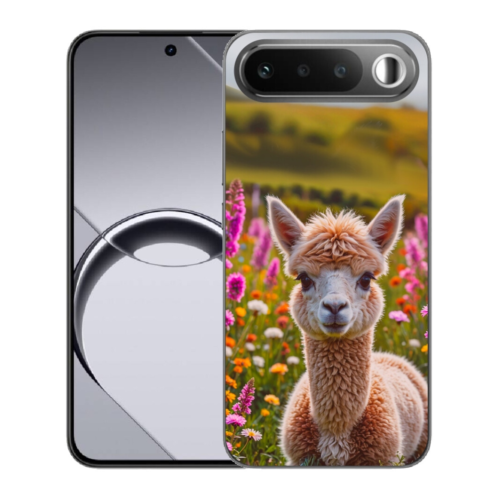 Gelový kryt mmCase na Realme 16 5G - lama na louce