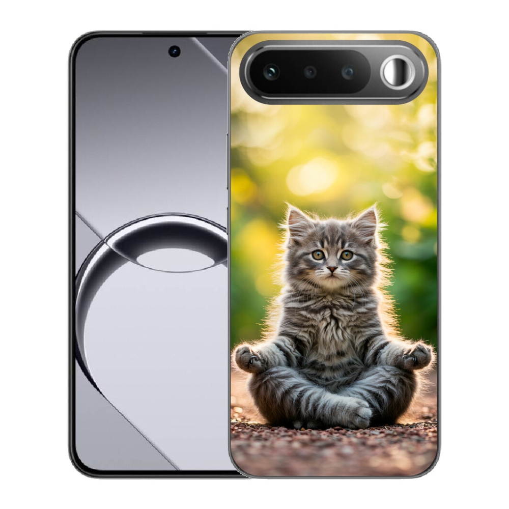 Gelový kryt mmCase na Realme 16 5G - meditující kotě