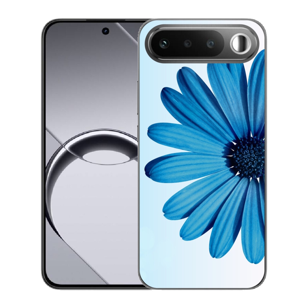 Gelový kryt mmCase na Realme 16 5G - modrá kopretina