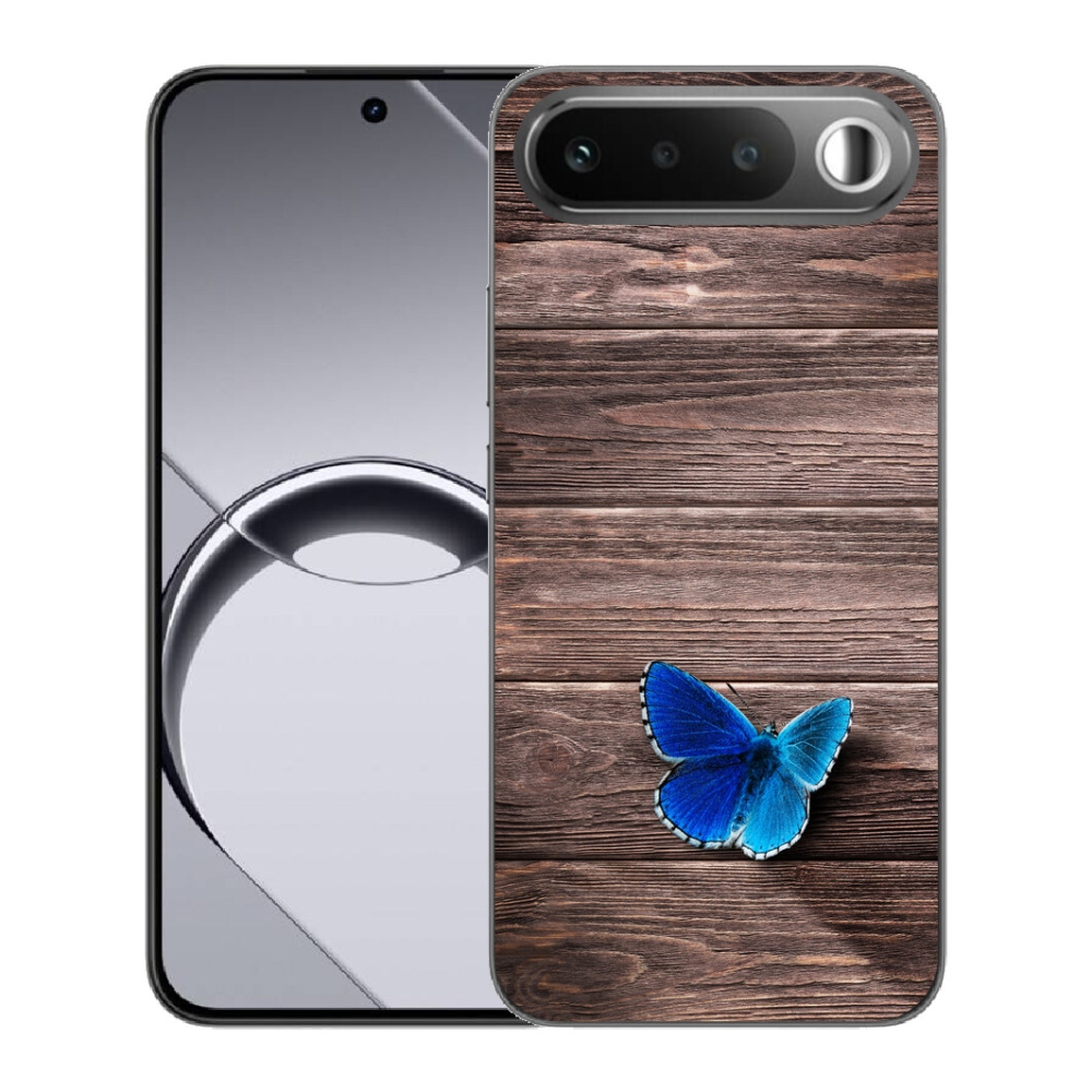 Gelový kryt mmCase na Realme 16 5G - modrý motýl 1