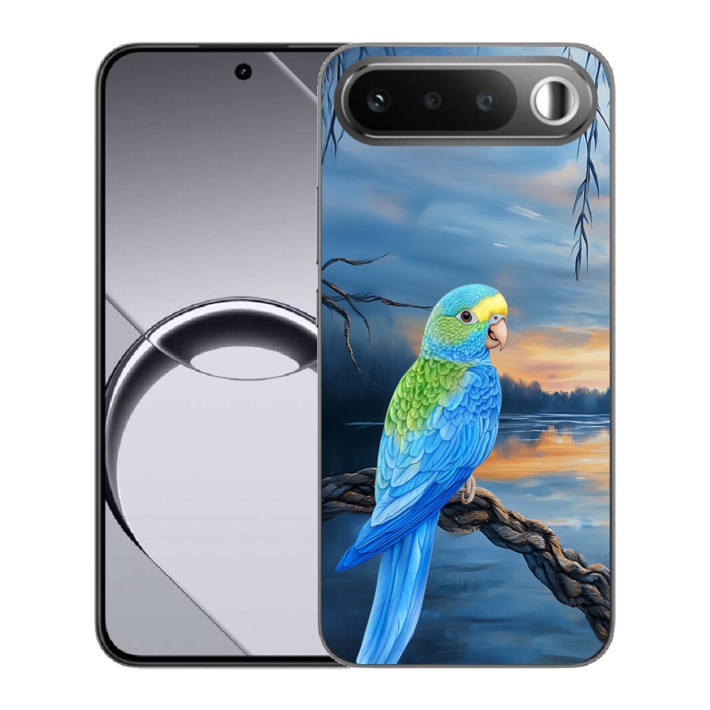 Gelový kryt mmCase na Realme 16 5G - modrý papoušek