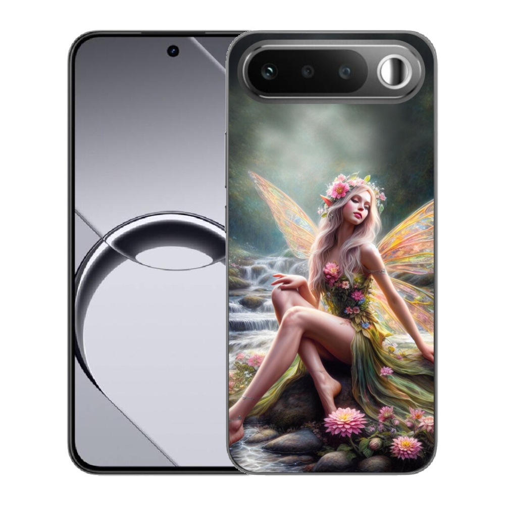 Gelový kryt mmCase na Realme 16 5G - motýlí žena 1