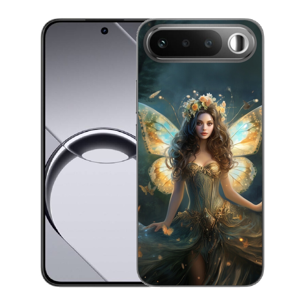 Gelový kryt mmCase na Realme 16 5G - motýlí žena