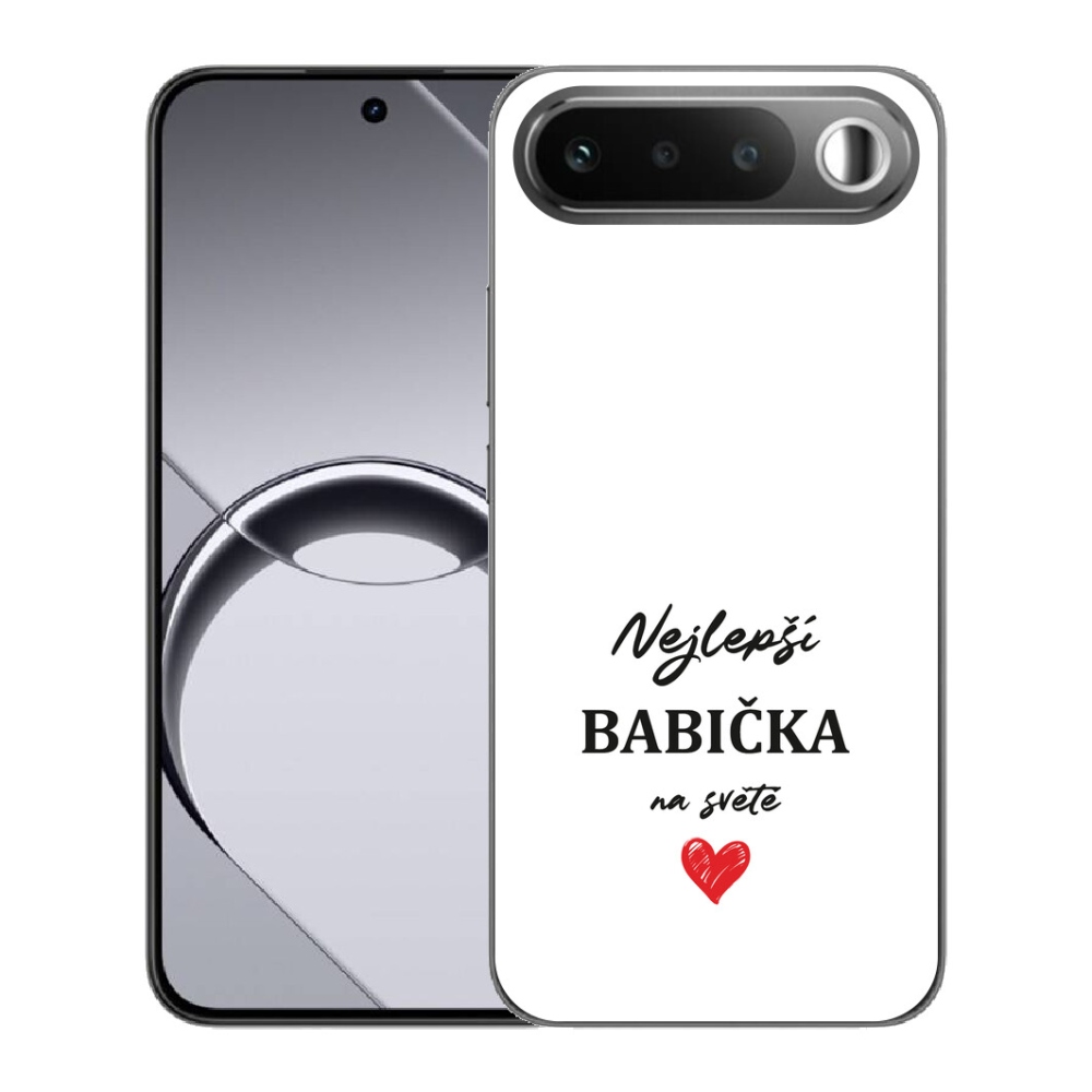 Gelový kryt mmCase na Realme 16 5G - nejlepší babička 1 bílé pozadí