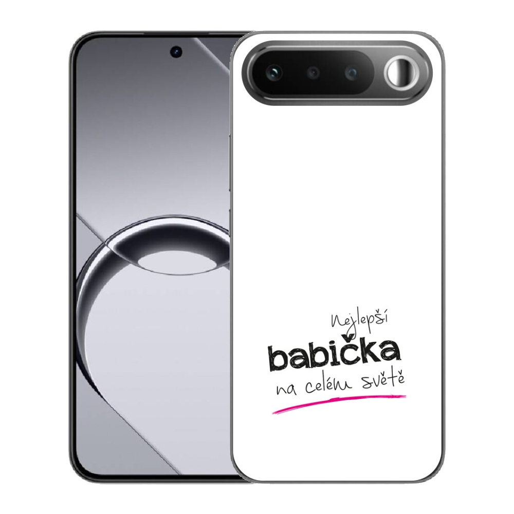 Gelový kryt mmCase na Realme 16 5G - nejlepší babička 4 bílé pozadí