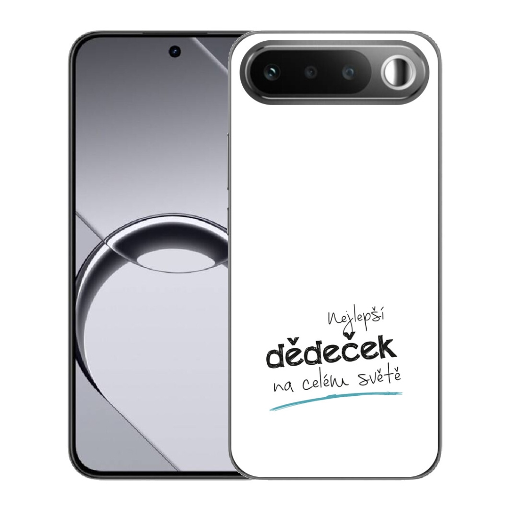 Gelový kryt mmCase na Realme 16 5G - nejlepší dědeček 3 bílé pozadí