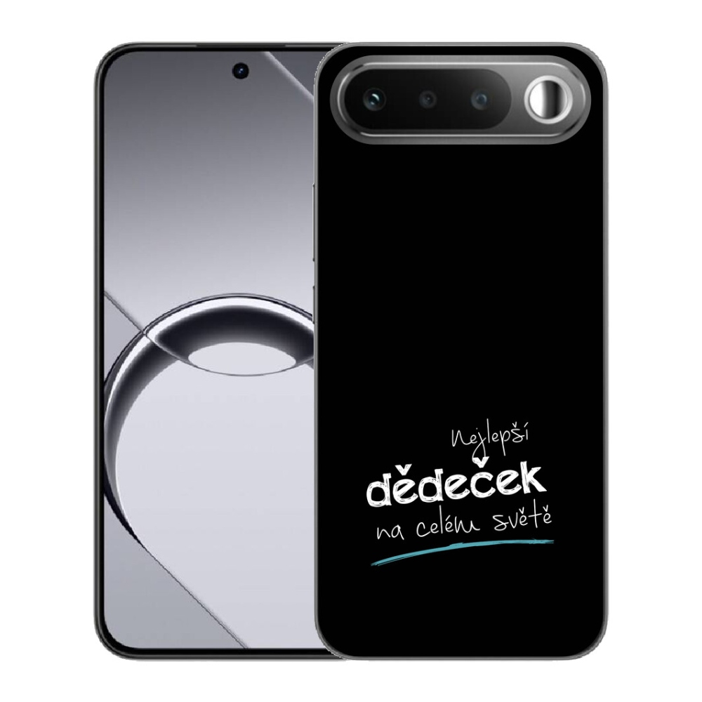 Gelový kryt mmCase na Realme 16 5G - nejlepší dědeček 3 černé pozadí
