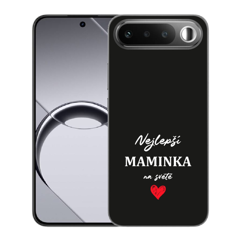 Gelový kryt mmCase na Realme 16 5G - nejlepší maminka 1 černé pozadí