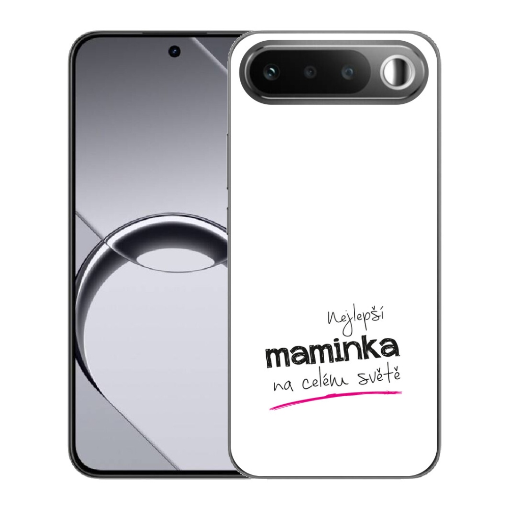 Gelový kryt mmCase na Realme 16 5G - nejlepší maminka 4 bílé pozadí