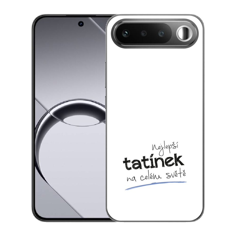 Gelový kryt mmCase na Realme 16 5G - nejlepší tatínek 4 bílé pozadí
