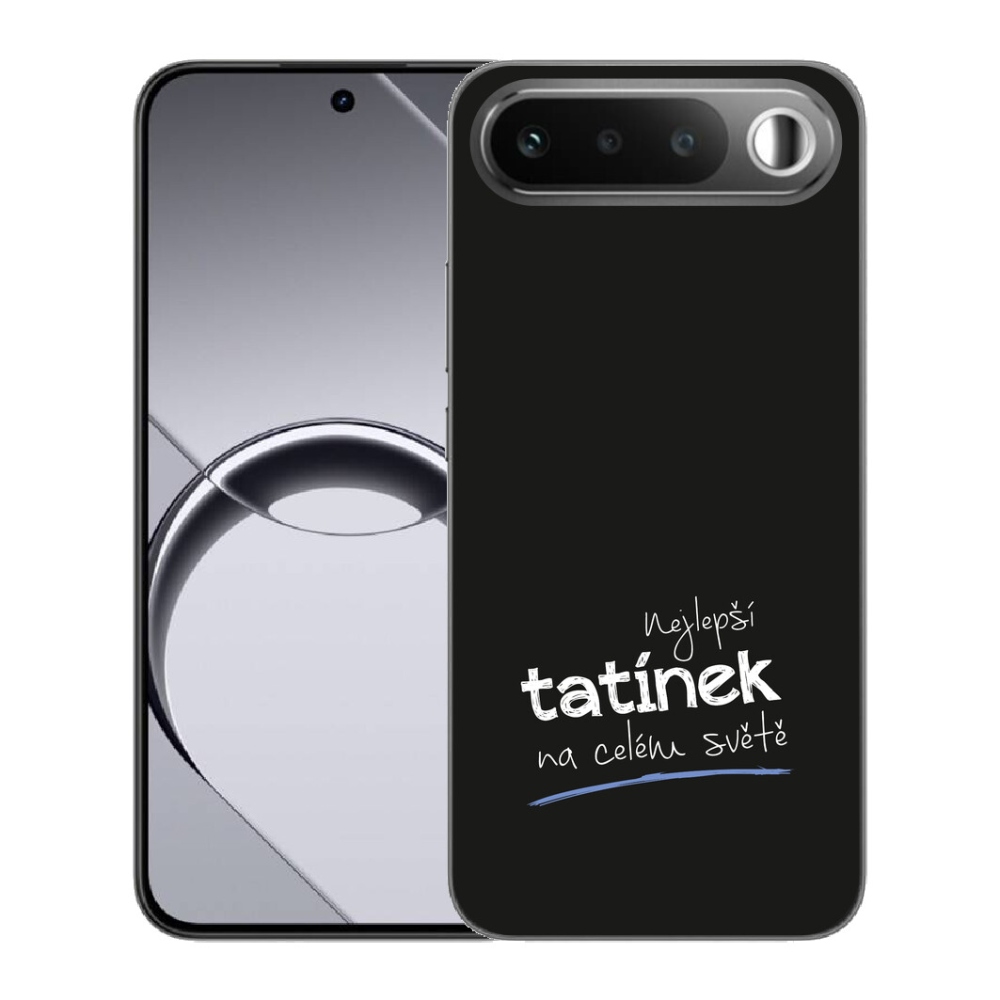 Gelový kryt mmCase na Realme 16 5G - nejlepší tatínek 4 černé pozadí