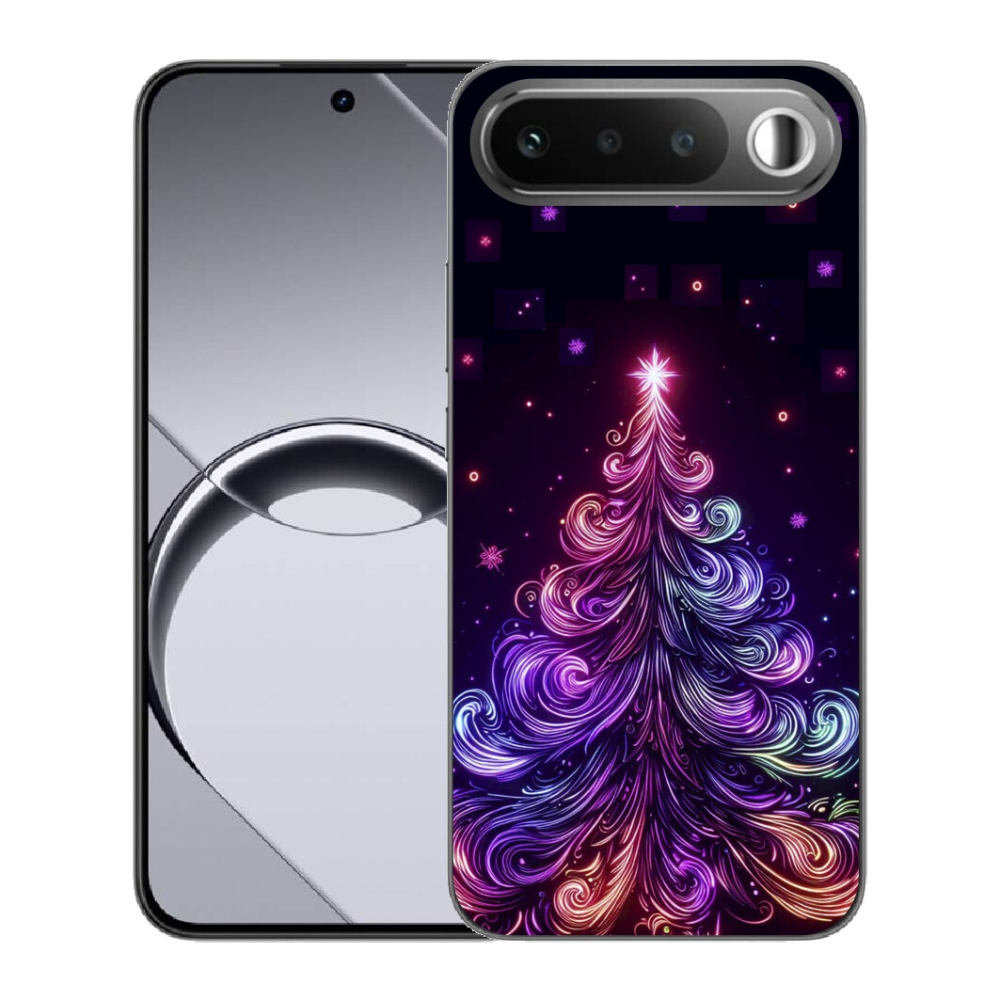 Gelový kryt mmCase na Realme 16 5G - neonový vánoční stromek 1