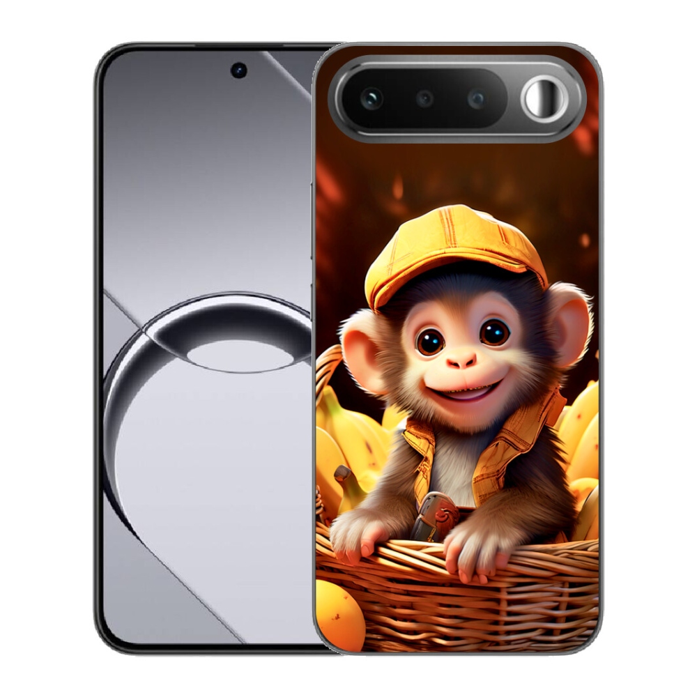 Gelový kryt mmCase na Realme 16 5G - opice v košíku