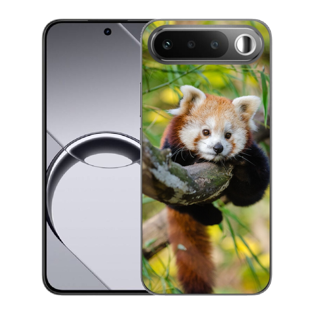 Gelový kryt mmCase na Realme 16 5G - panda červená