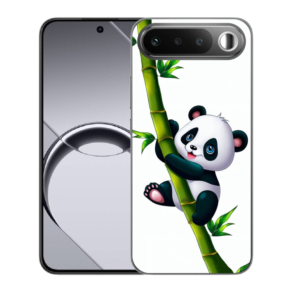 Gelový kryt mmCase na Realme 16 5G - panda na bambusu