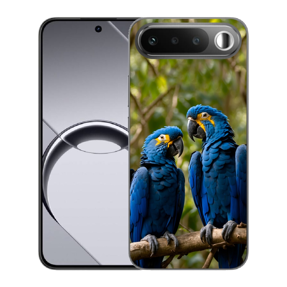 Gelový kryt mmCase na Realme 16 5G - papouščí duo