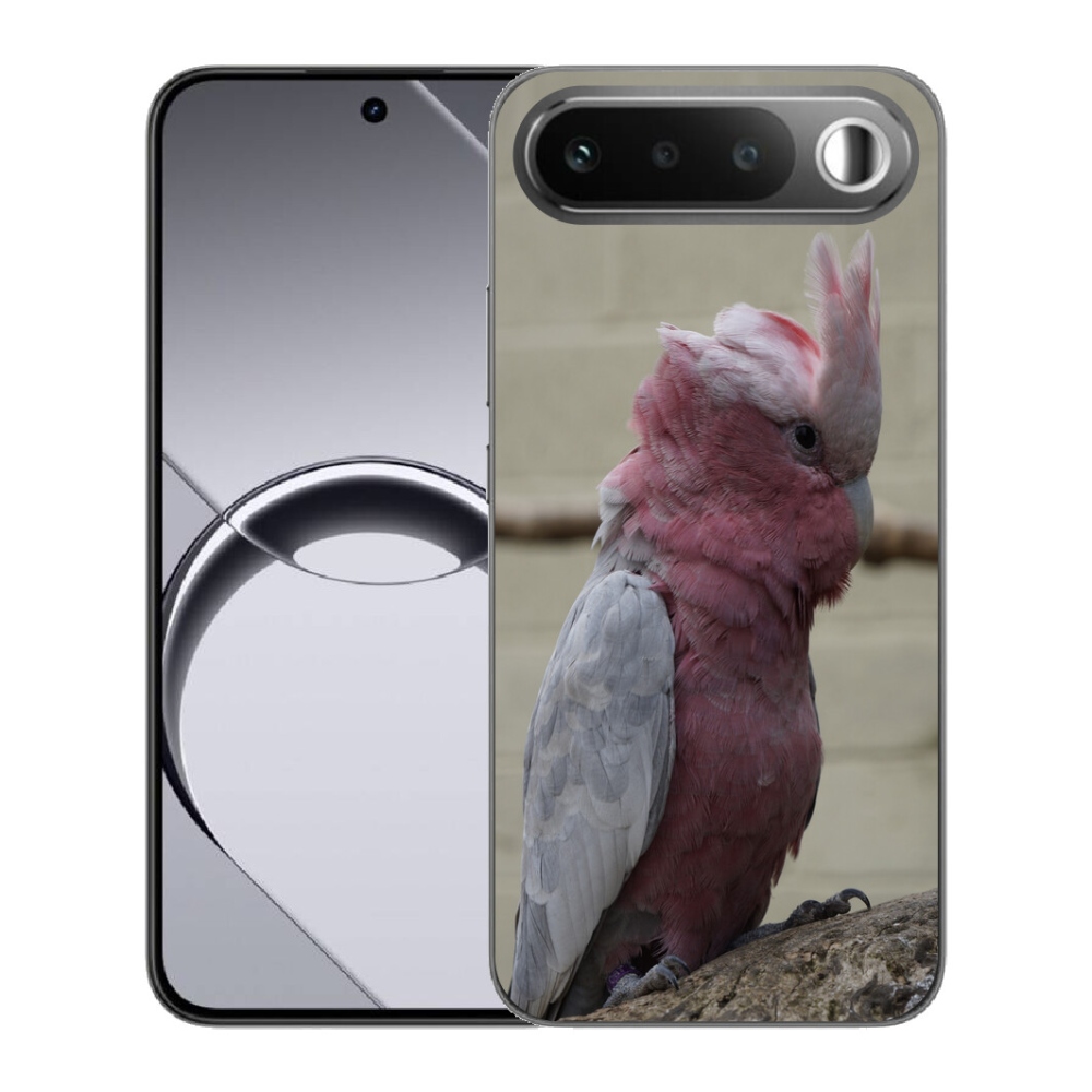 Gelový kryt mmCase na Realme 16 5G - papoušek kakadu růžový