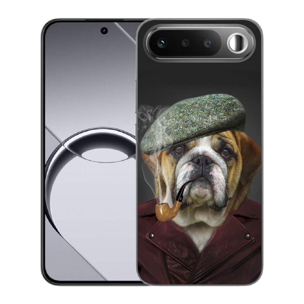 Gelový kryt mmCase na Realme 16 5G - pes s fajfkou