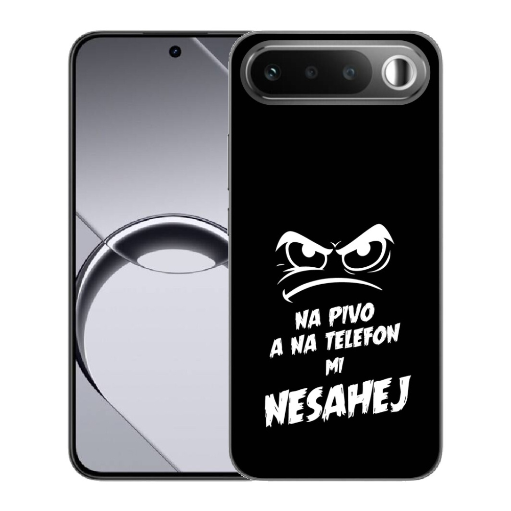 Gelový kryt mmCase na Realme 16 5G - pivní motiv 2 černé pozadí