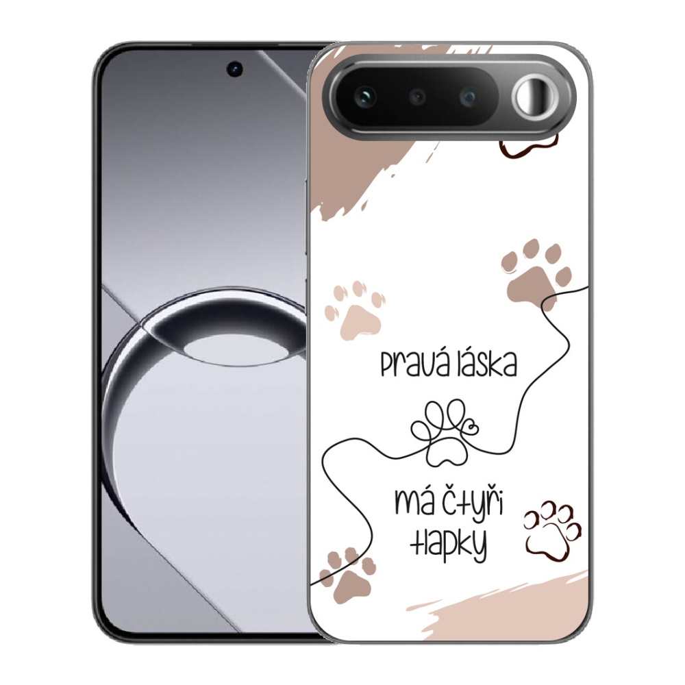 Gelový kryt mmCase na Realme 16 5G - psí motiv 1 bílé pozadí
