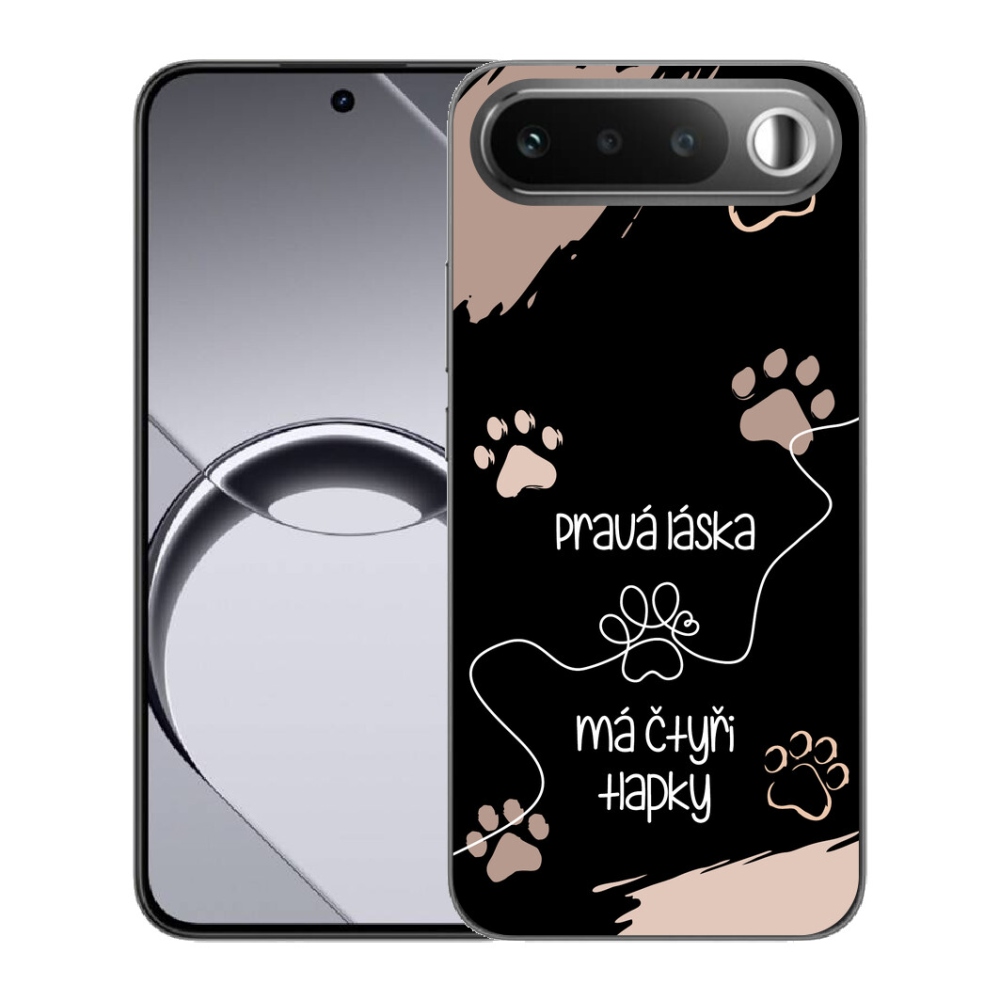 Gelový kryt mmCase na Realme 16 5G - psí motiv 1 černé pozadí