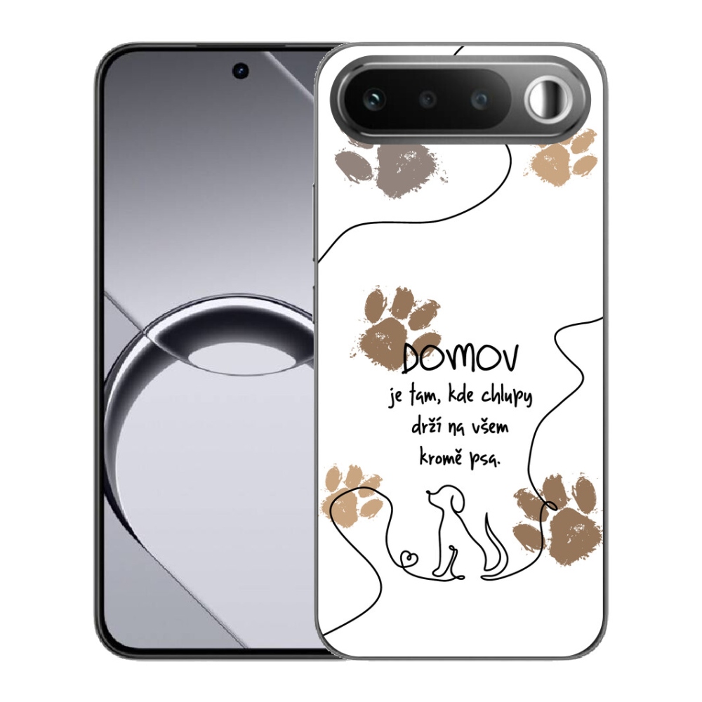 Gelový kryt mmCase na Realme 16 5G - psí motiv bílé pozadí