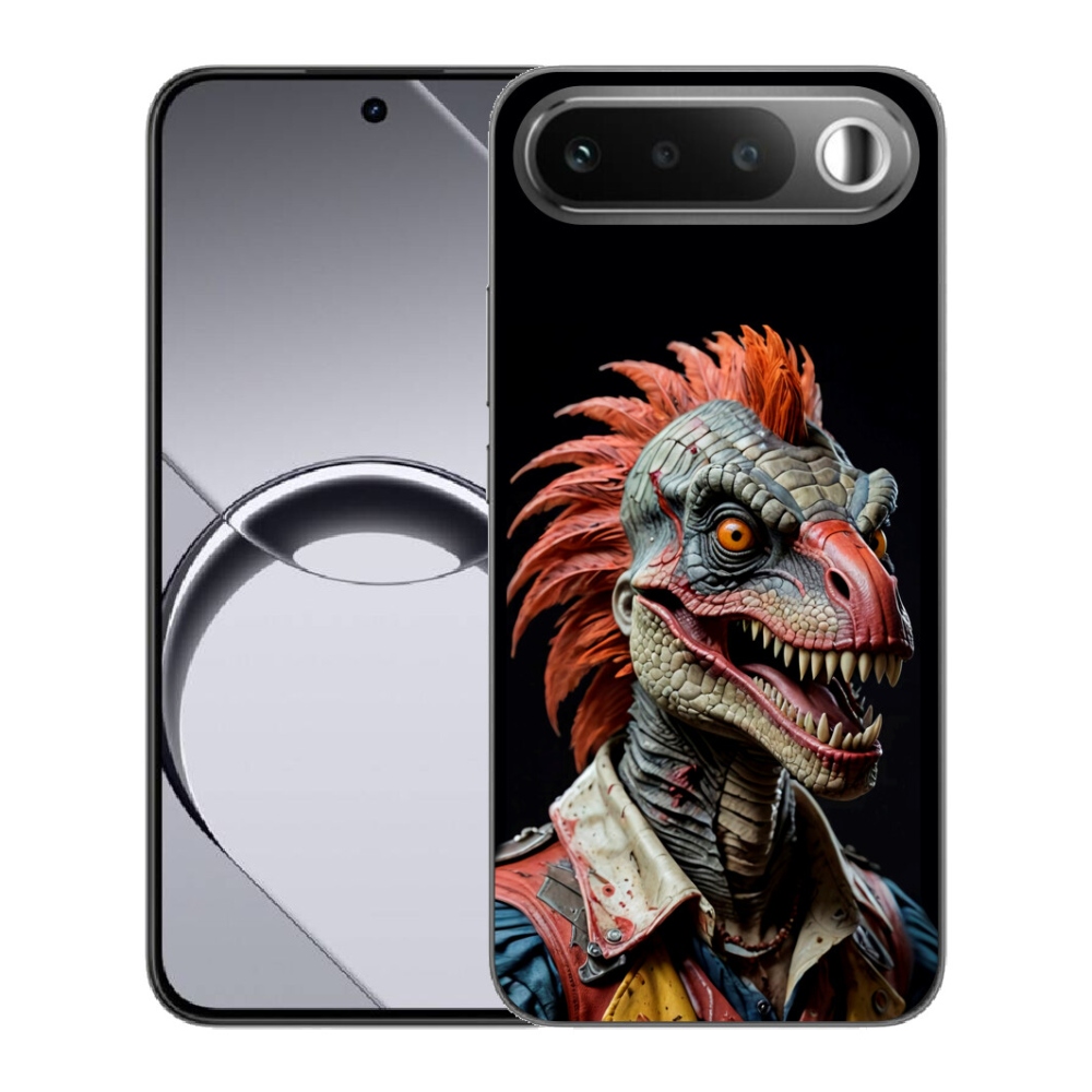 Gelový kryt mmCase na Realme 16 5G - punk dinosaurus