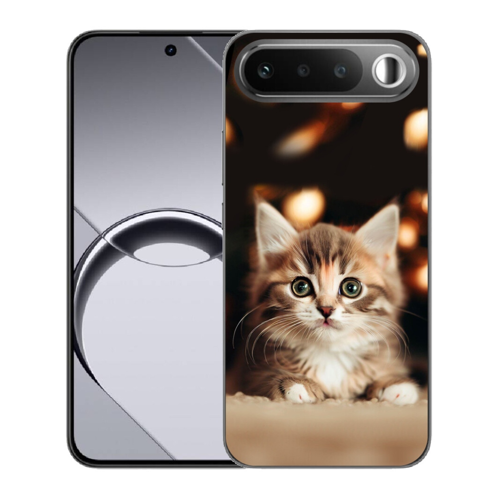 Gelový kryt mmCase na Realme 16 5G - roztomilé kotě 2