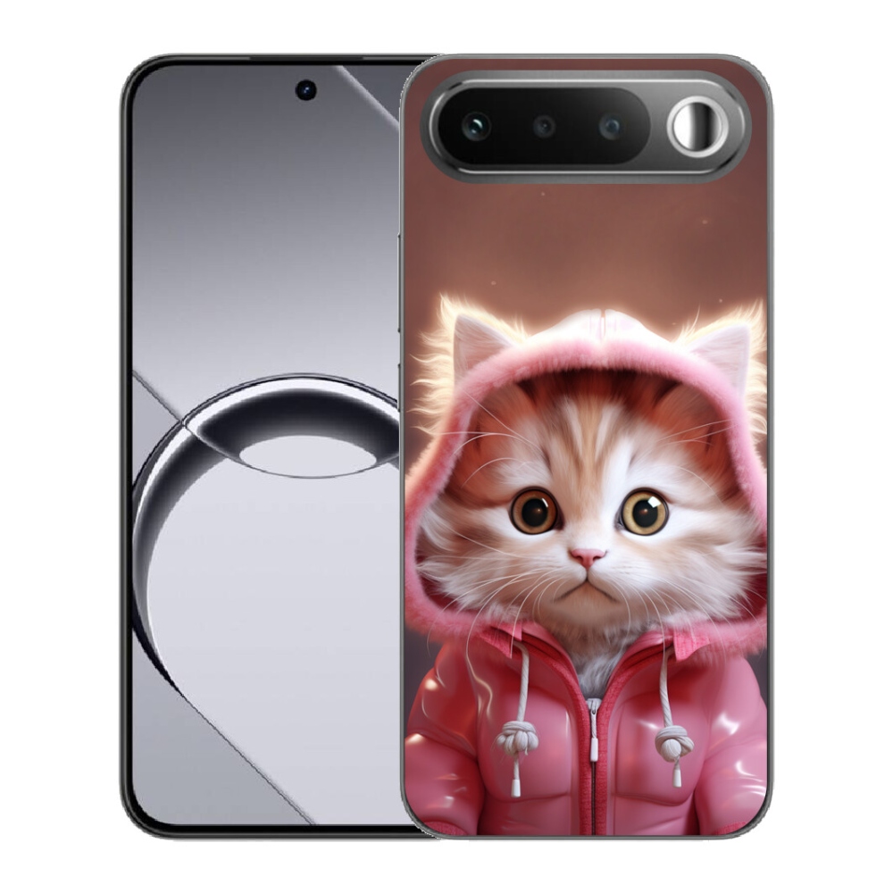 Gelový kryt mmCase na Realme 16 5G - roztomilé kotě 3