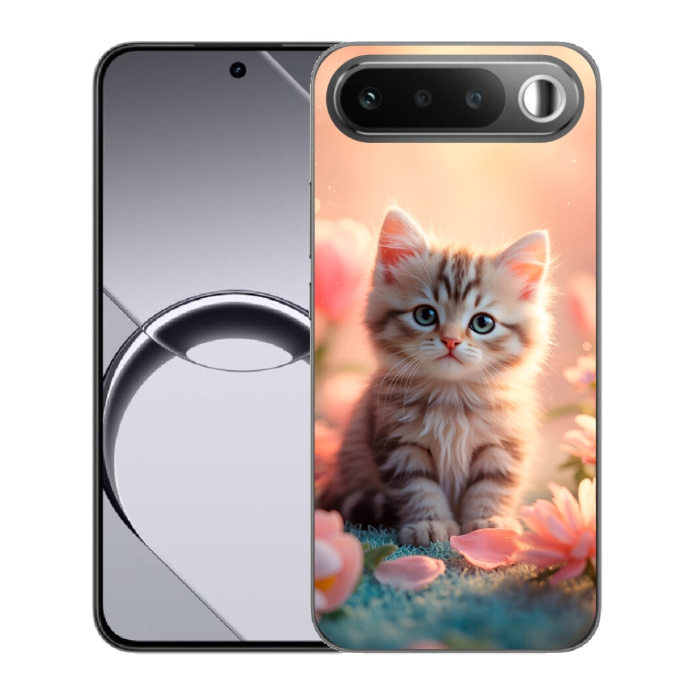 Gelový kryt mmCase na Realme 16 5G - roztomilé kotě 8