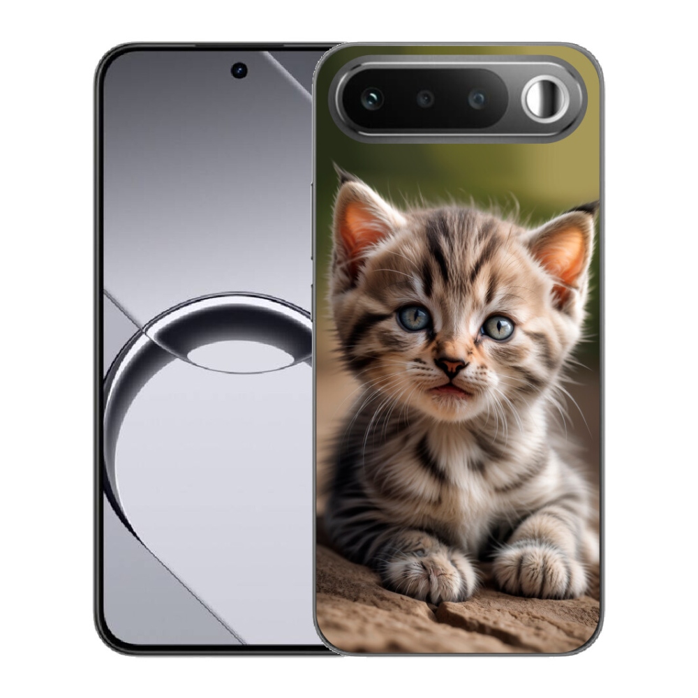 Gelový kryt mmCase na Realme 16 5G - roztomilé kotě 9