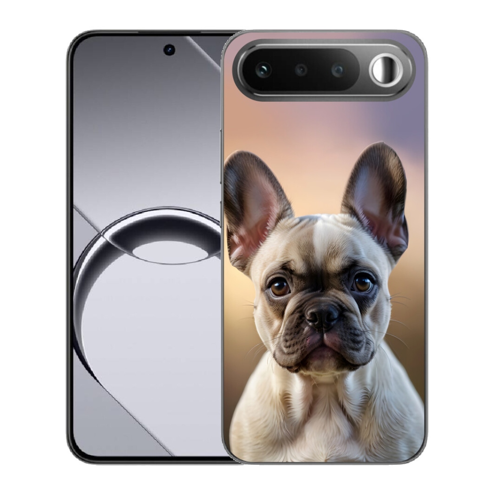 Gelový kryt mmCase na Realme 16 5G - roztomilý francouzský buldoček