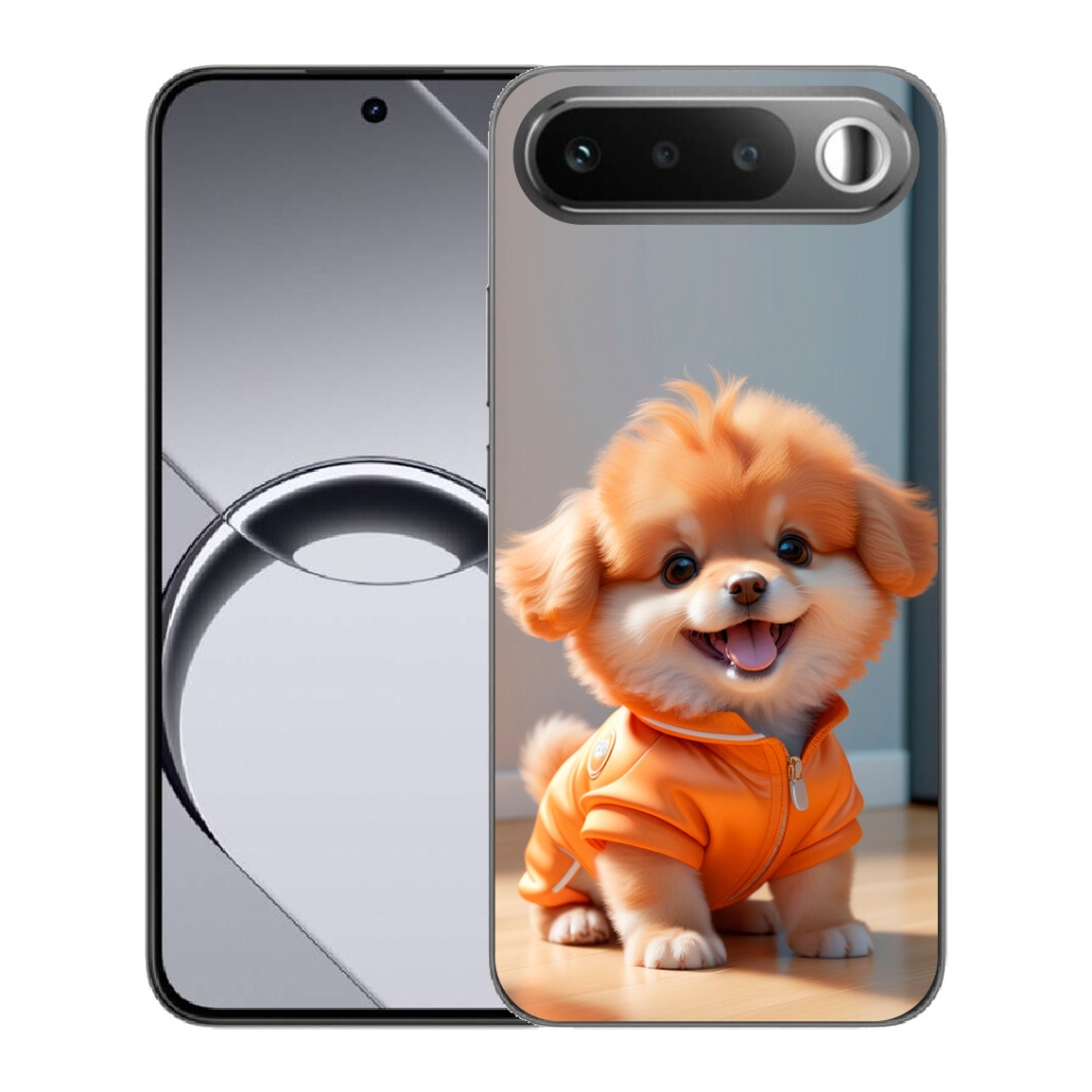 Gelový kryt mmCase na Realme 16 5G - roztomilý pomeranian v mikině