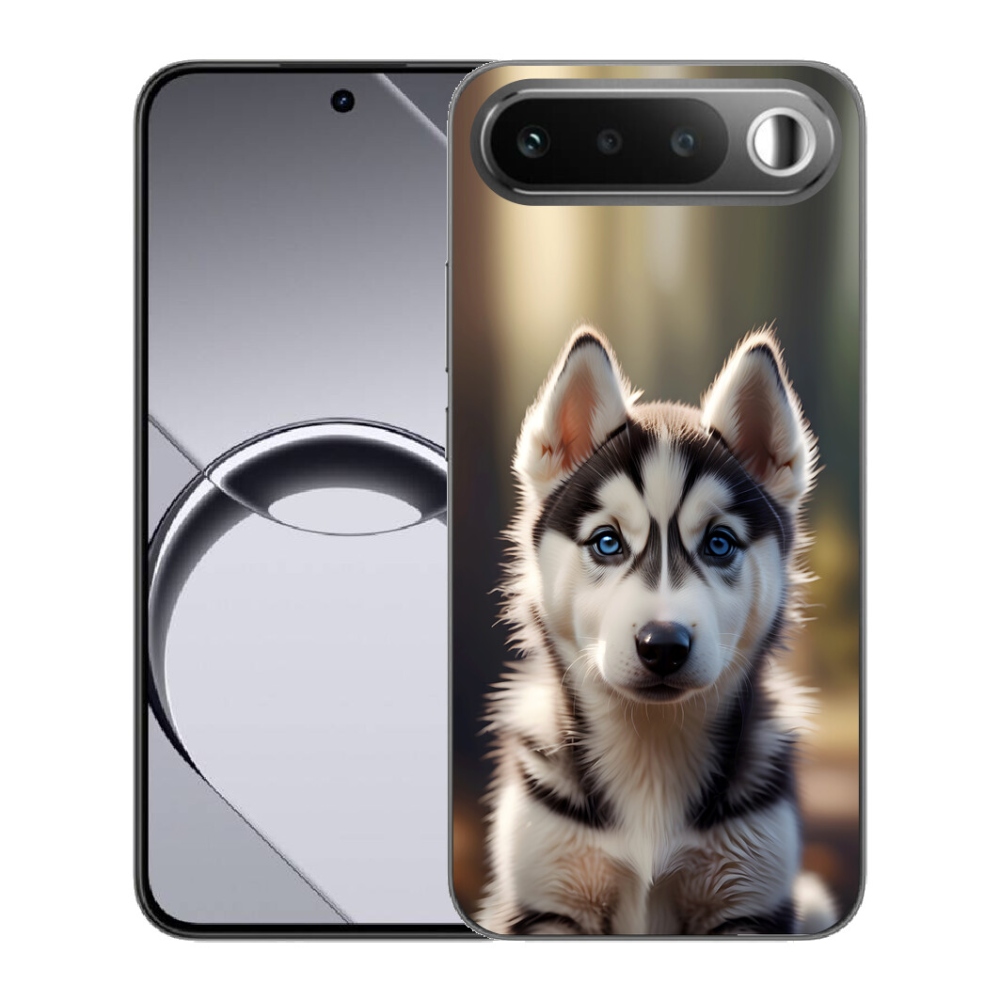 Gelový kryt mmCase na Realme 16 5G - roztomilý sibiřský husky