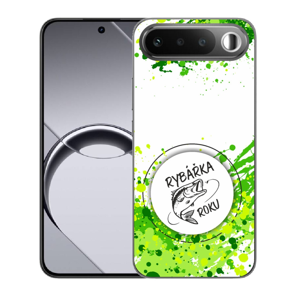 Gelový kryt mmCase na Realme 16 5G - rybářka roku bílé pozadí