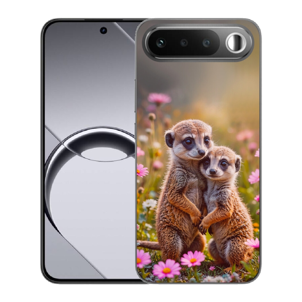 Gelový kryt mmCase na Realme 16 5G - surikatí duo