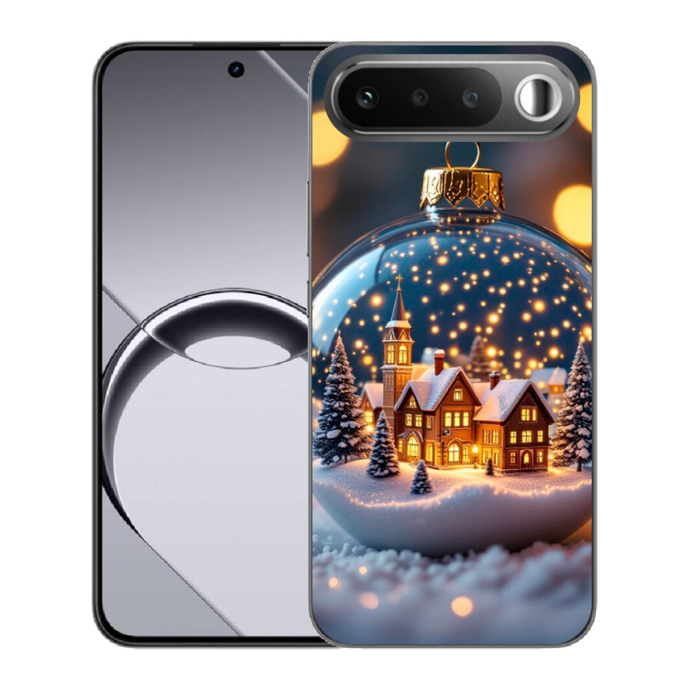 Gelový kryt mmCase na Realme 16 5G - vánoční koule 4
