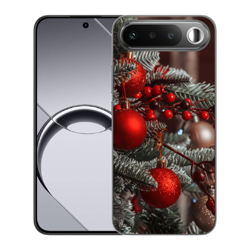 Gelový kryt mmCase na Realme 16 5G - vánoční ozdoby 2