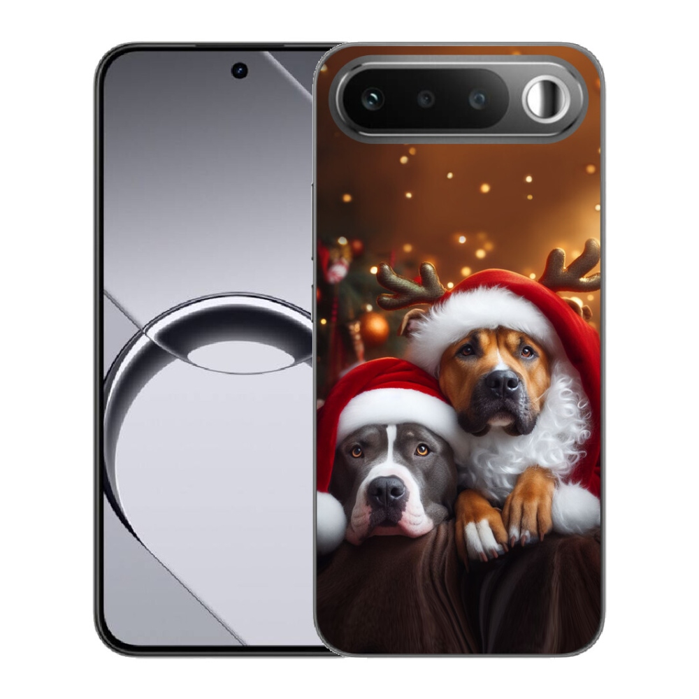 Gelový kryt mmCase na Realme 16 5G - vánoční psi