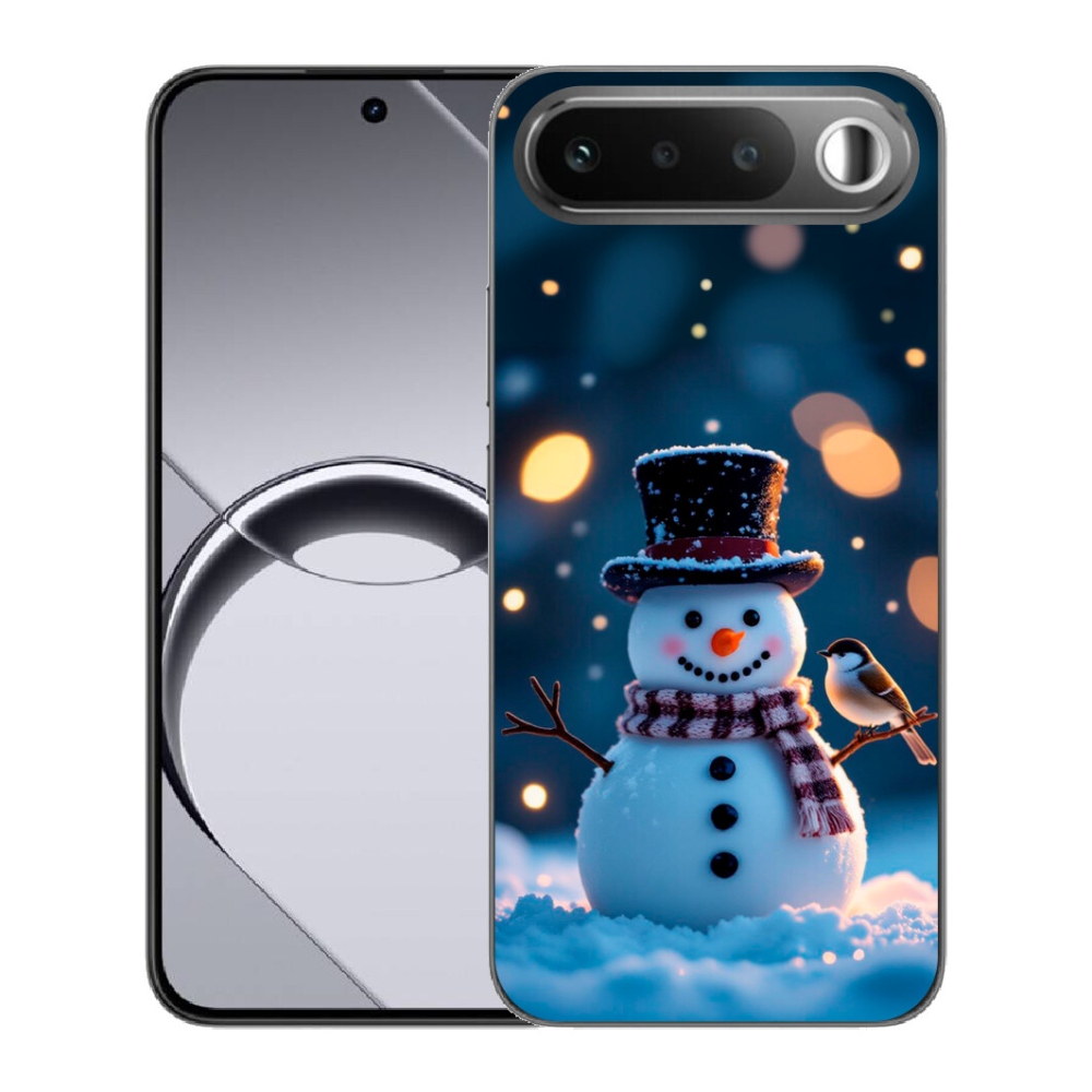 Gelový kryt mmCase na Realme 16 5G - vánoční sněhulák