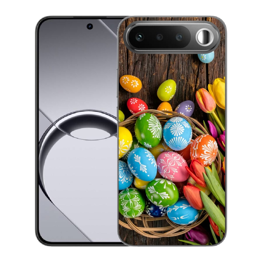Gelový kryt mmCase na Realme 16 5G - velikonoční vajíčka