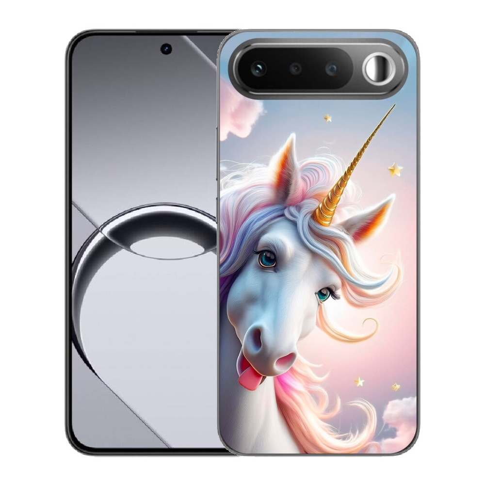 Gelový kryt mmCase na Realme 16 5G - veselý jednorožec