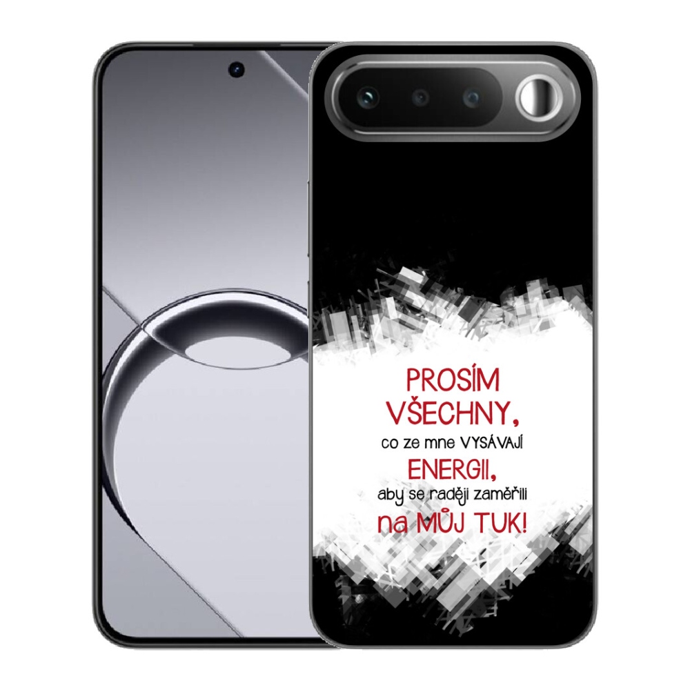 Gelový kryt mmCase na Realme 16 5G - vtipný text 1 červený