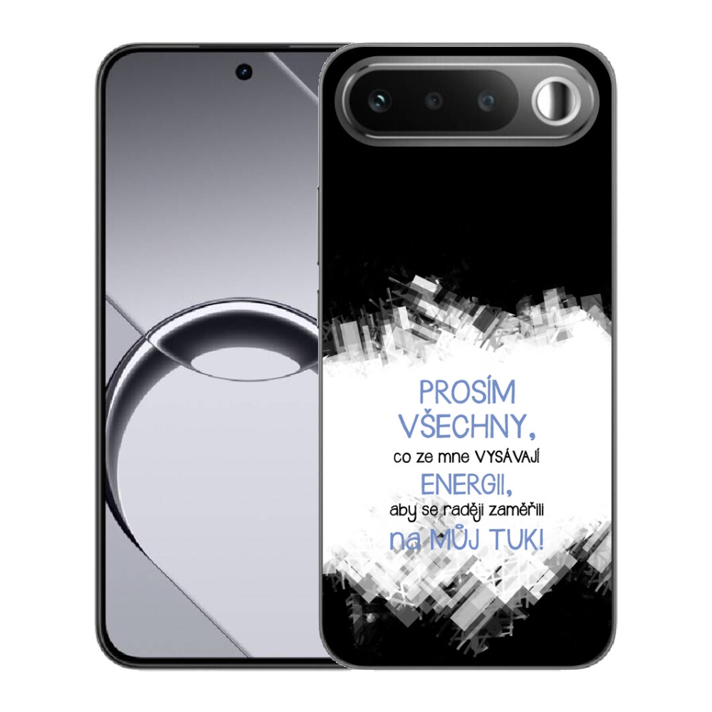 Gelový kryt mmCase na Realme 16 5G - vtipný text 1 modrý